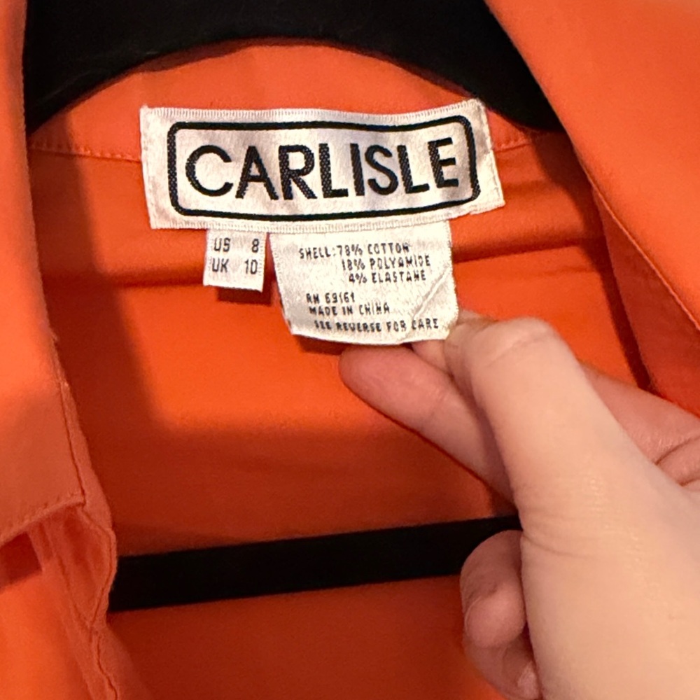 Carlisle Women's Vibrant Orange Blouse - Picture 4 of 5